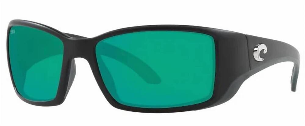 NEW COSTA DEL MAR unisex blackfin polarized sunglasses in matte black frame gree
